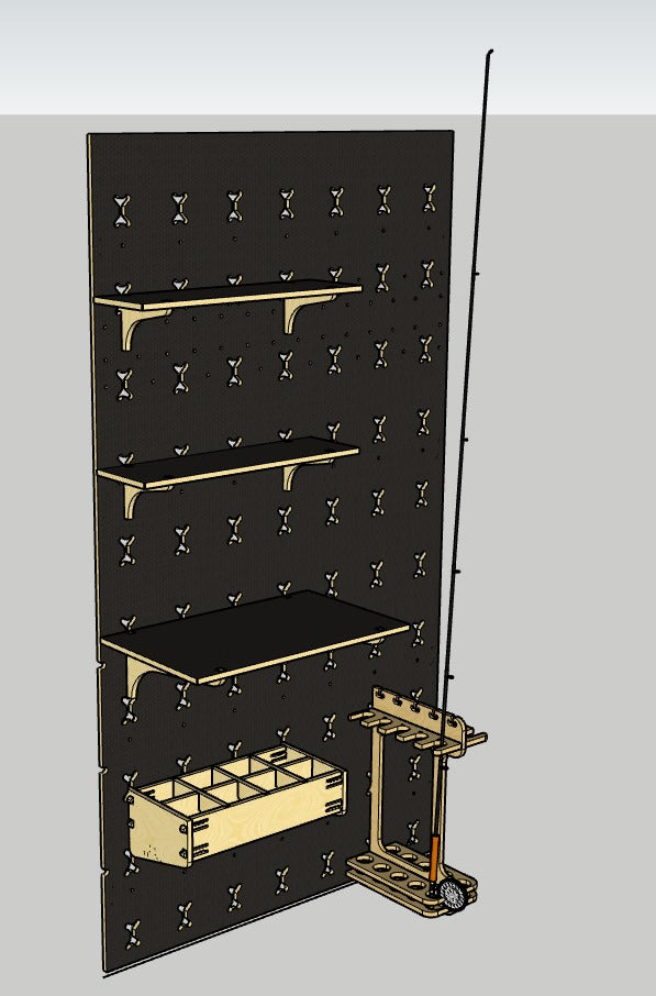 1.2m Fishing Gear Compact Storage Station