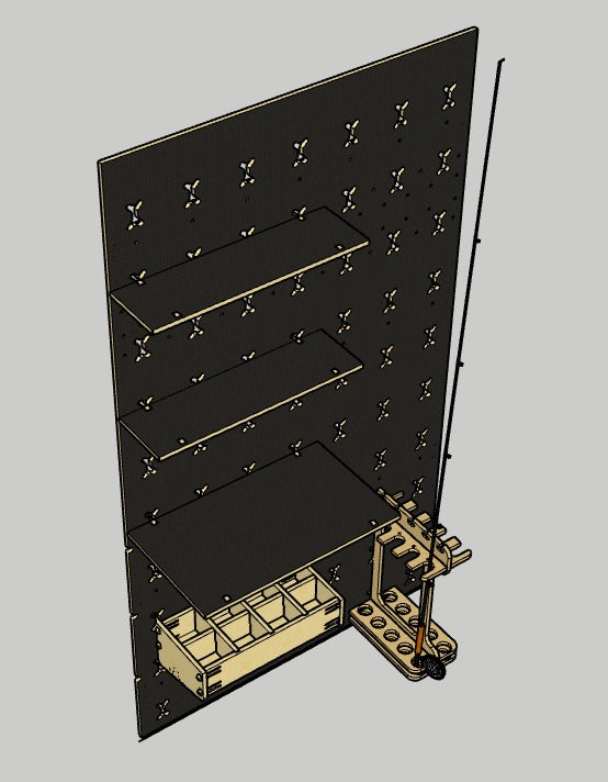 1.2m Fishing Gear Compact Storage Station